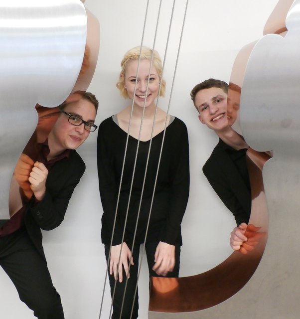 Drei junge Musikbegeisterte bilden das traumhafte Trio Ostade.