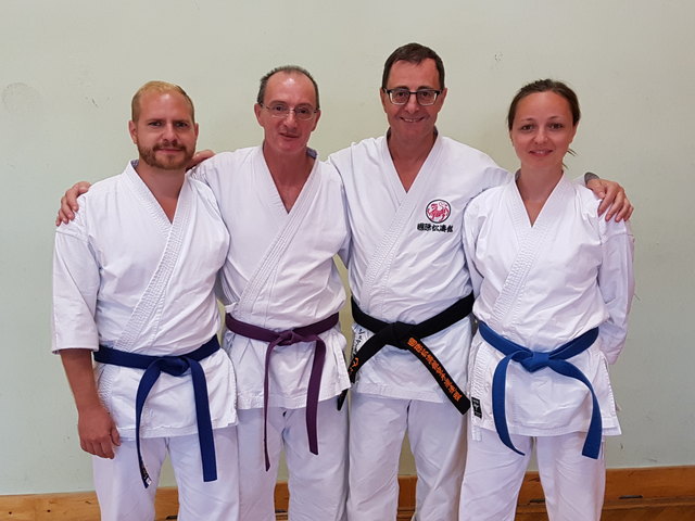 Das Trainerteam: Kevin Kraly, Christian Zambach, Herbert Schmall, Cornelia Pastorek