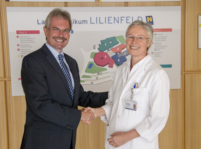 Landesrat Karl Wilfing gratulierte Veronika Freystetter vergangene Woche zur neuen Aufgabe.