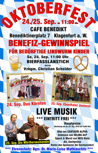 Oktoberfest im Cafe Benedikt