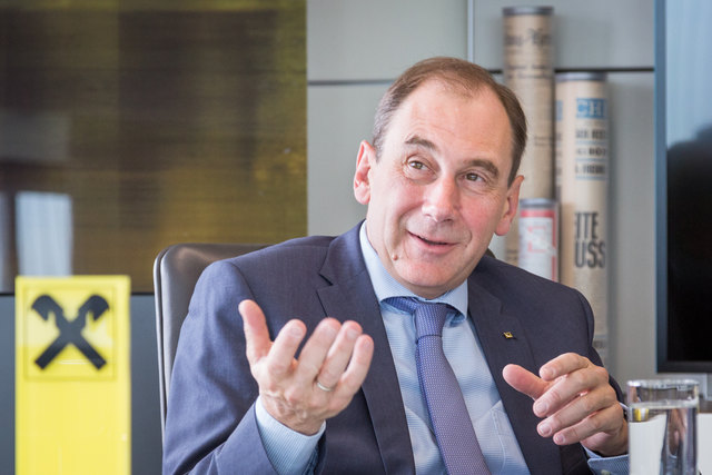 Positiv denken: Raiffeisen-General Martin Schaller fordert eine optimistische Grundstimmung ein.