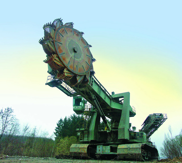 Der Schaufelradbagger Leopold, ein Wahrzeichen für den weststeirischen Bergbau.