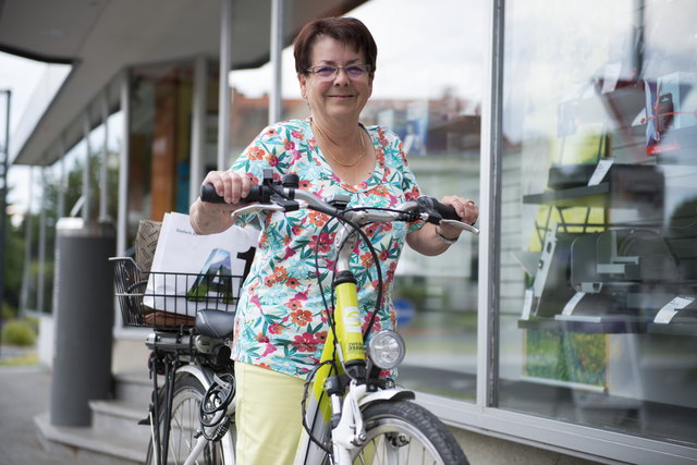 "Einkaufen mit dem Fahrrad" am 17. Sept. in Hartberg. | Foto: Bernhard Bergmann