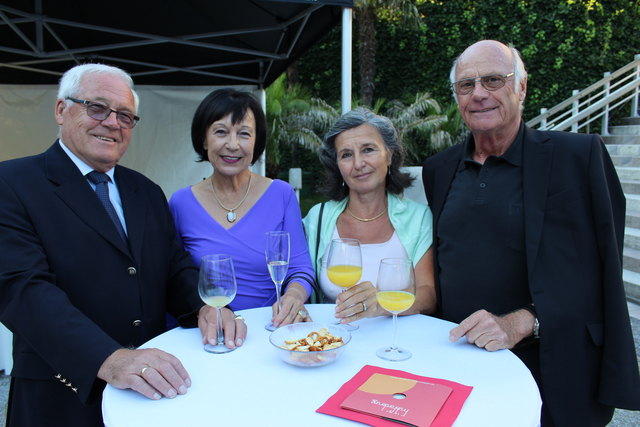 v.l.: Wilfried und Gerda Hammer, Silvia und Walter Keil kamen von Hall angereist.