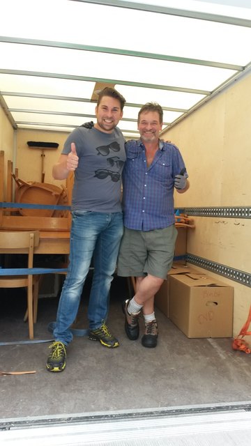 Packen gemeinsam an: SPÖ-GR Sebastian Lankes und Willi Voglsinger (SWH Itzling)