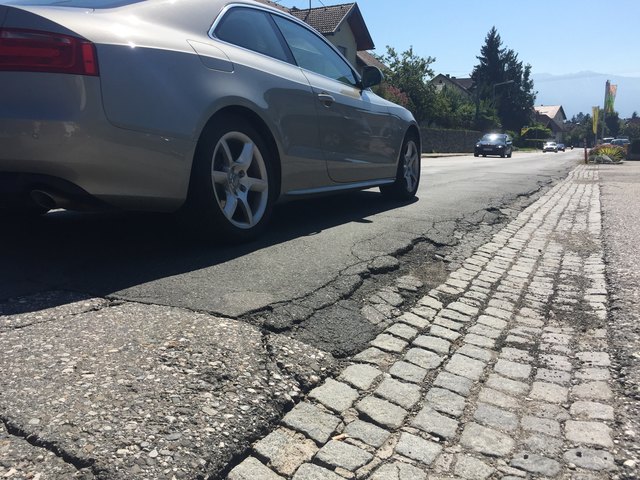 Vielleicht Villachs kaputteste Straße: Die L 49 in Landskron