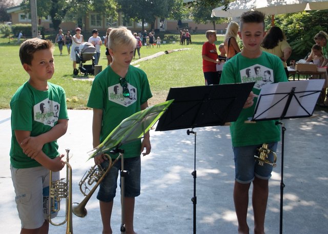 Die Eröffnung des Spieletages wurde musikalisch begleitet von: Jakob und Julio Kastner und Nikolaus Schöninger