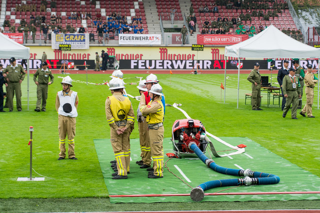 Die Bewerbsgruppe aus St. Andrä im Lungau kurz vor dem Bewerb.