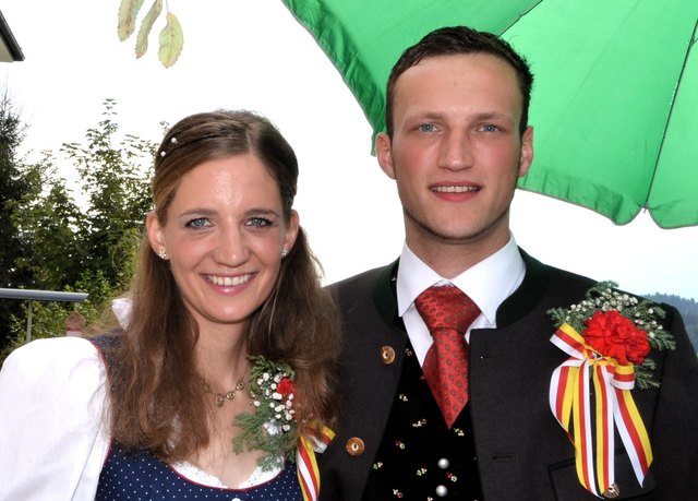 Die Hirschberger Zechmeister Sabrina Hattenberger und Marco Grutschnig