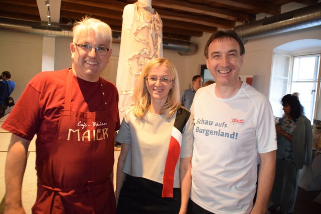 Karl Maier, Regine Krammer und Erich Lendl stellten im Kastell ihre Liebe zu ihrem Beruf unter Beweis