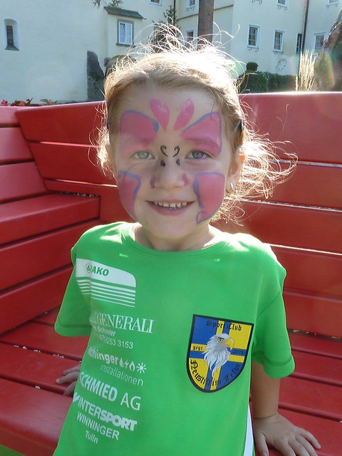 Kinderschminken wurde auch angeboten!