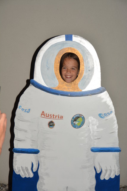 "Austronautin" Julia gefiel es auf der Sternwarte.