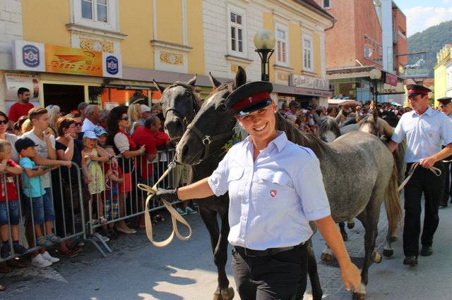 Tolle Stimmung herrschte beim Lipizzaner-Almabtrieb in Köflach.