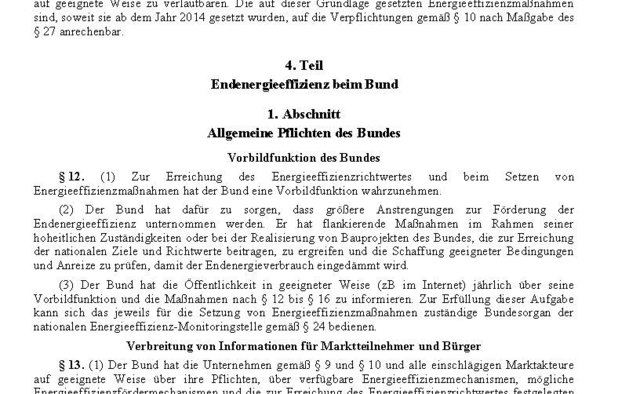 Das aktuell wirkungsloseste Gesetzte - leider....