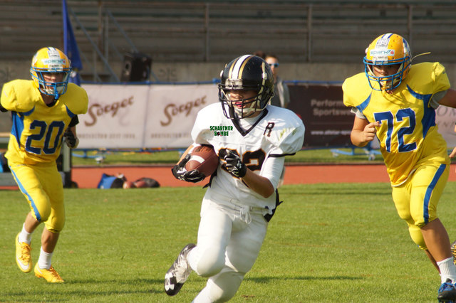 U13 Spieler Paul Kreul konnte für seine Rangers U13 gleich 4 Touchdowns erzielen.