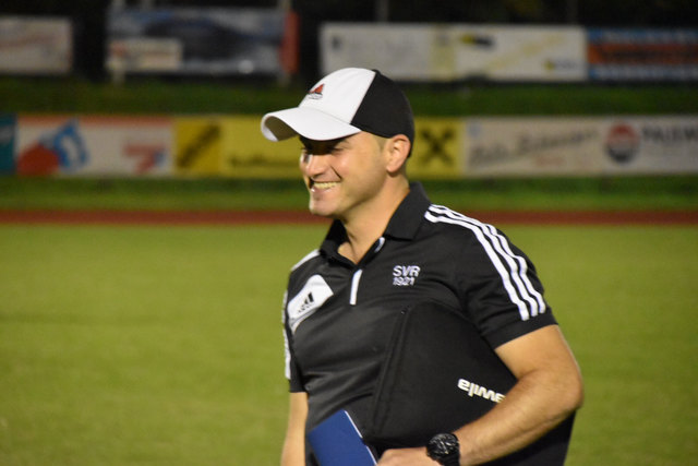 Trainer Karl Dusvald nach dem Sieg gegen den SV Matrei
