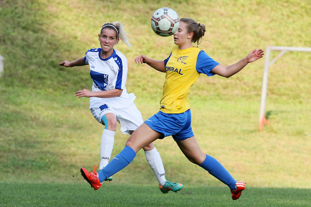 Packende Duelle zwischen Stefanie Gross (Preding, links) und Elsa Haidvogel.