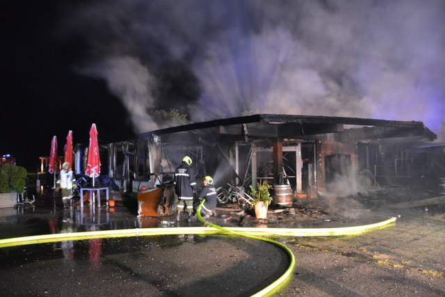 Das Seerestaurant wurde bei dem Brand komplett zerstört.