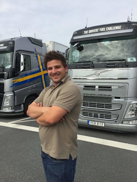 Dominik Joham aus Launsdorf war der einzige Österreicher, der bei der Volvo Fuel Challenge in Göteborg am Start war | Foto: 1truck.tv