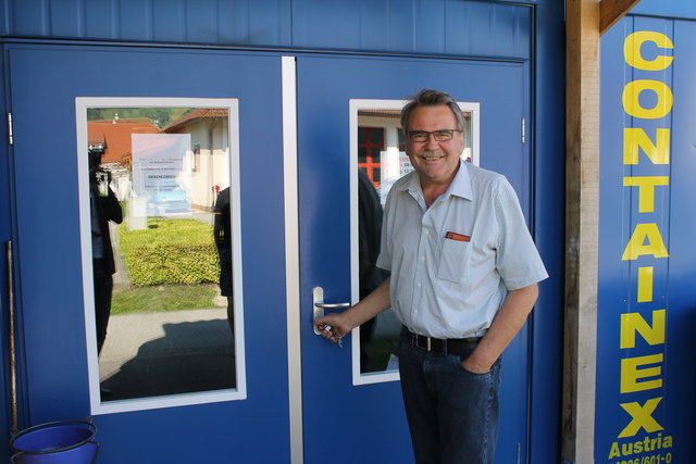 Das Dasein im Container hat bald ein Ende. Anfang des Jahres übersiedelt Bürgermeister Lindinger in das neue Gemeindeamt.