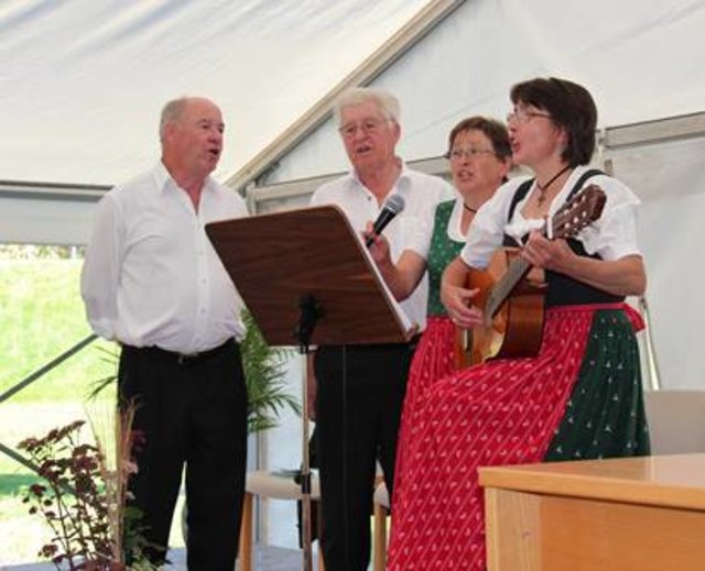 Der Neustifter Viergsang übernahm am Samstag die musikalische Umrahmung.