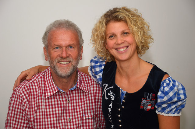 Walter Motschuinig und Melanie Kofler freuen sich bereits auf den 655. St. Veiter Wiesenmarkt im St. Veiter Festzelt | Foto: KK