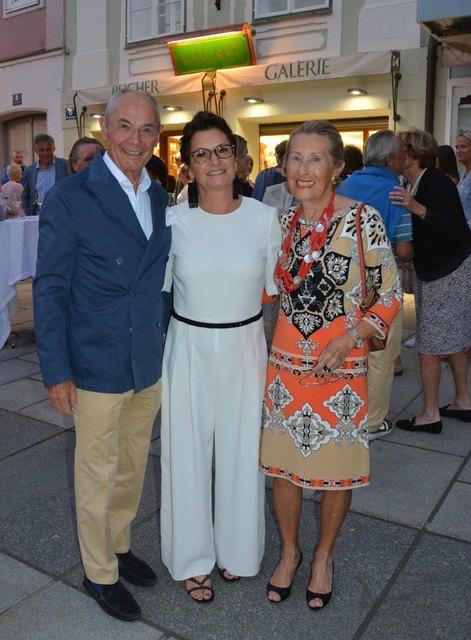 KR Konsul Hermann Hirsch, Mag. Monika Nagele, Heidi Hirsch