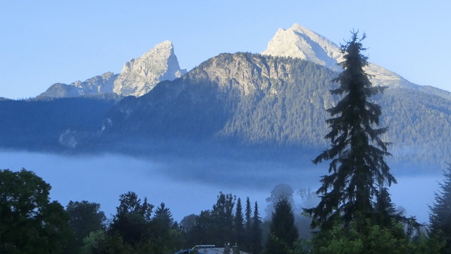 Morgenblick auf den Watzmann