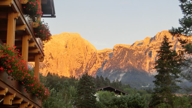 Abendrot in den Bergen