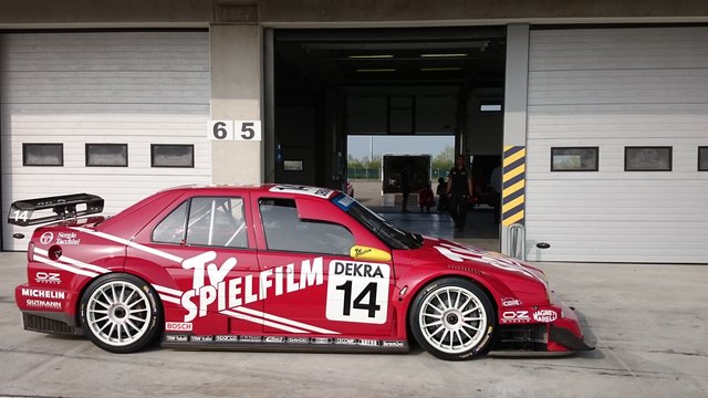 Giancarlo Fisichella pilotierte in den 90er-Jahren den Alfa 155 V6 TI ITC über die Rennstrecken. | Foto: Histo-Cup