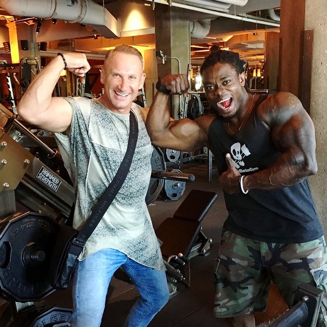 Martin Opitz mit Richard (fitboss), einer der bekanntesten Personal Trainer in Amerika. | Foto: Martin Opitz