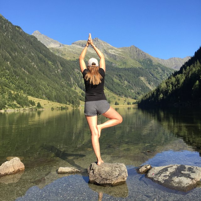 Joga auf 1500m Höhe am Riesachsee