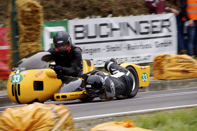 Konrad Peter und Wiedemann Katharina aus D auf einer BMW Köster-Kneeler, 998 ccm, 86 PS, 2 Zylinder, Bj. 1969 | Foto: Regionalsport.at