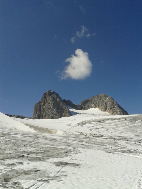 Dachstein denkt nach ... vielleicht über die Zukunft seiner Gletscher?