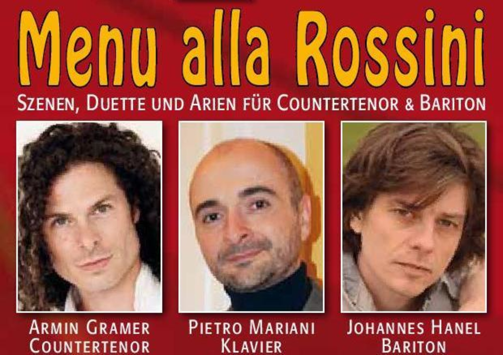 Menu Alla Rossini Szenen Duette Und Arien F r Countertenor Und 