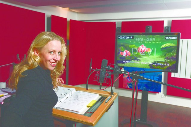 Nina Proll bei den Arbeiten zu "Findet Dorie".