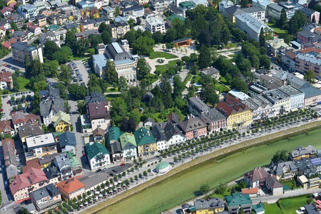 Ischler Esplanade und der Kurpark mit seinem neuen Musikpavillon. | Foto: Oskar Neubauer