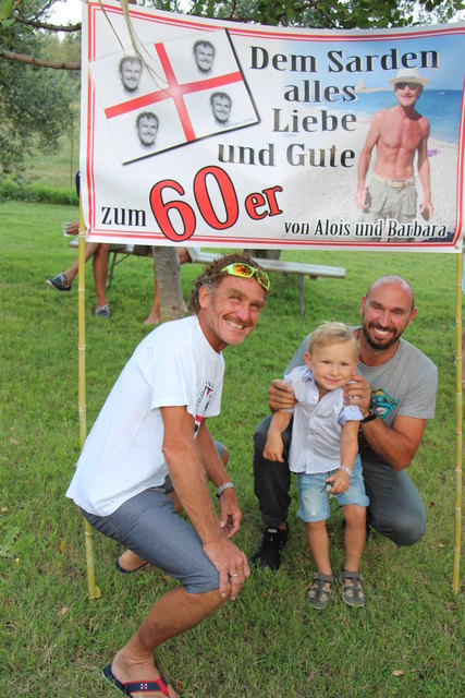 Unter den Gästen befanden sich noch zwei Geburtstagskinder - Hermann Kofler mit Wolfgang und Raphael Lederer | Foto: KK