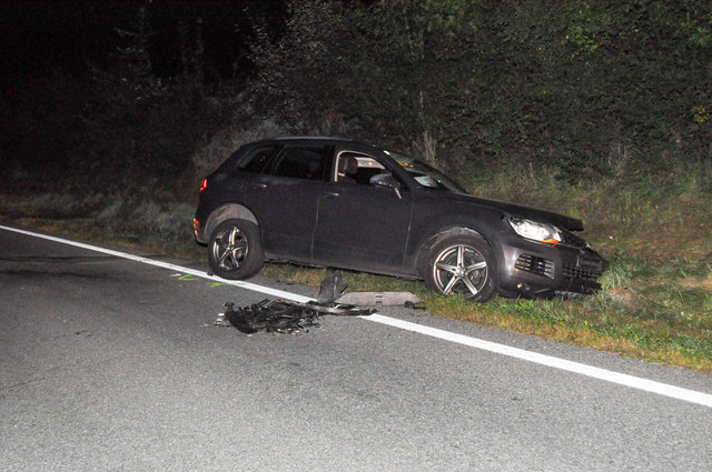 Die Insassen des PKW aus Oberösterreich konnten sich selbst aus dem Fahrzeug befreien