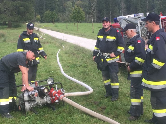 Um für den Ernstfall gerüstet zu sein, gab es eine großangelegte Übung der Reservisten der FW Perneck in der Rettenbachalm. | Foto: FW Perneck