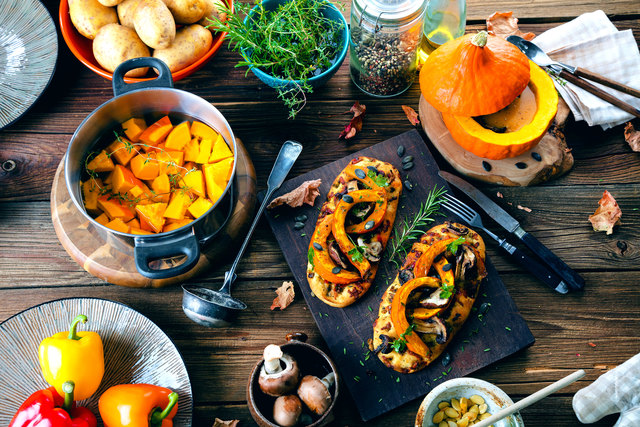Der Kürbis eigent sich auch als kalorienarmer Kartoffelersatz. | Foto: karepa/Fotolia.com