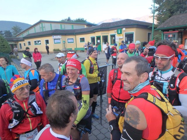 Lockere Plaudereien vor dem Start