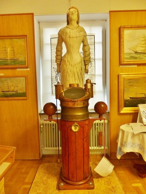 Gallionsfigur und Kompas