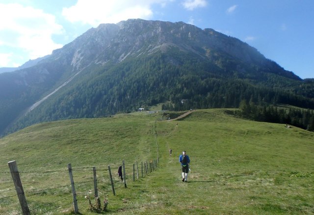Im "Anflug" auf die Edelweißhütte