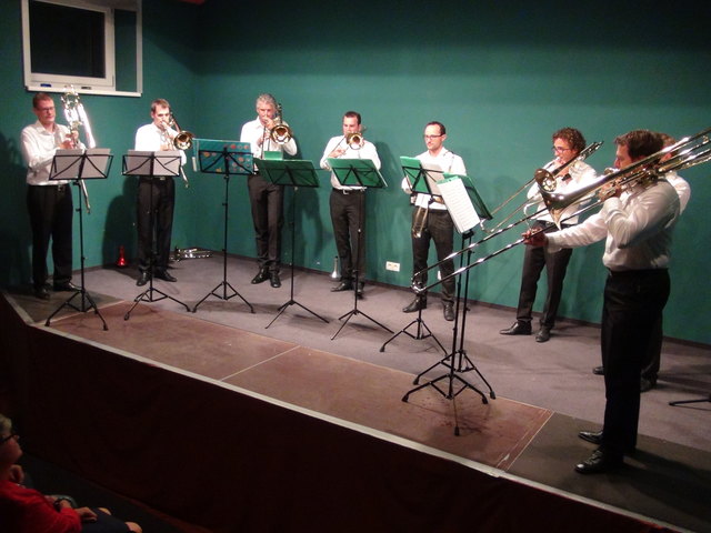 Den Gamlitzer Kultur-Genussreigen bereicherte zuletzt auch ein Top-Konzert des Posaunenoktetts "The great 8" in der Alten Klosterschule von Gamlitz.