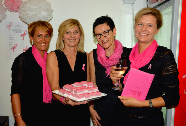 Im Dienst einer guten Sache: Iris Fenz, Edith Kernbichler, Anita Hiermann, Christine Krammer.