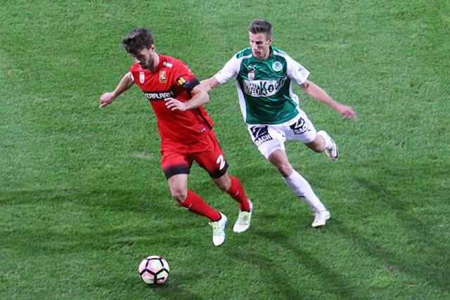 Admira Wacker – SV Mattersburg (1:0): Die Gäste bleiben Letzter. Vastic: "Die Leistungen werden nicht durch Ergebnisse bestätigt. | Foto: www.svm.at