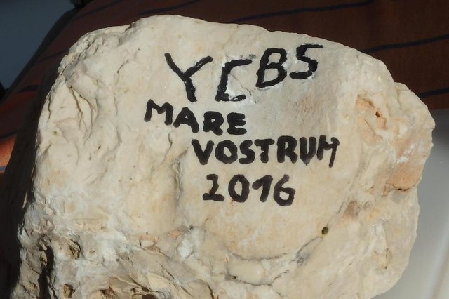 Der YCBS-Versenkstein für die Calypsotiefe. | Foto: Christian Haidinger