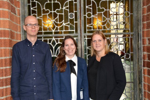 August Jakobsson, Julia Erber und Ann-Charlotte Jönsson
