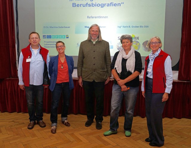 Richard Müllner, Martina Zederbauer, Johann Wurzer, Karin B. Gruber und Renate Fröschl | Foto: AMS Melk